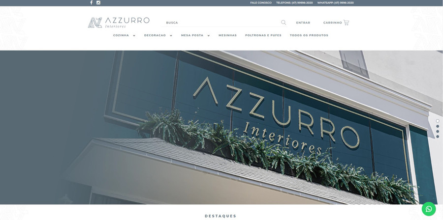 Home do site Azzurro Interiores