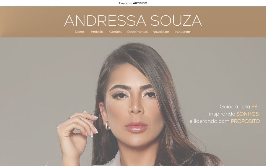 Home do site Andressa