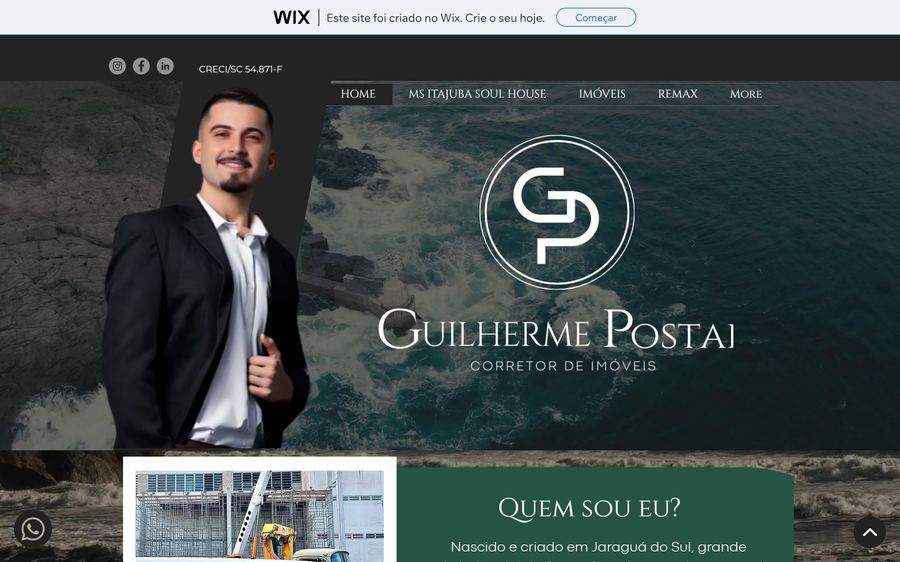 Home do site Guilherme Postai